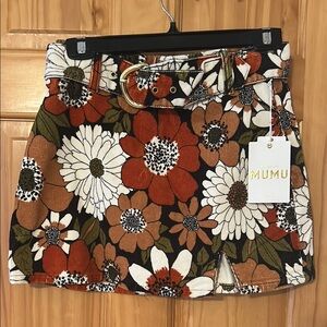 Show Me Your MuMu Tyra Belted Skirt